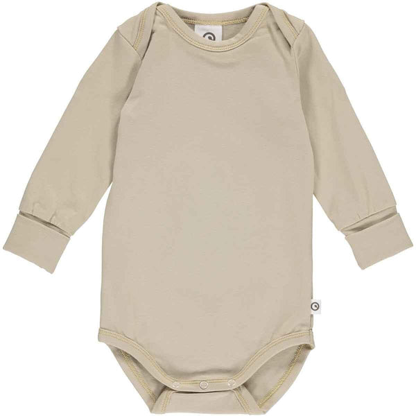 Cozy Me Long Sleeve Bodysuit - Rye