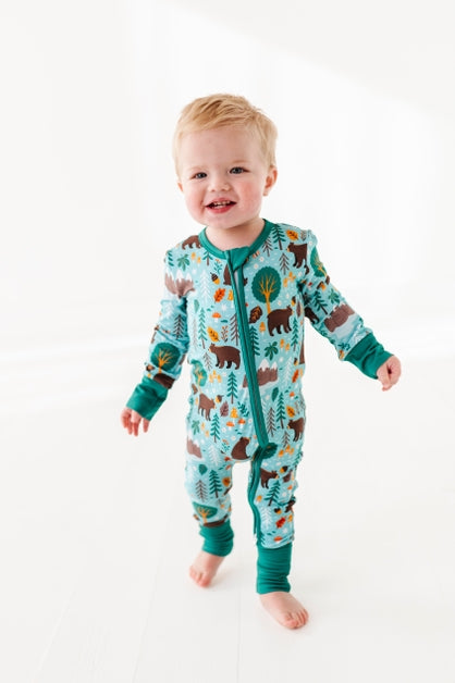 Bamboo Convertible Footie - Woody Woodland
