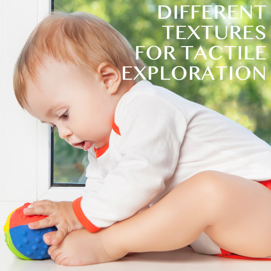 3" Natural Sensory Ball - Rainbow
