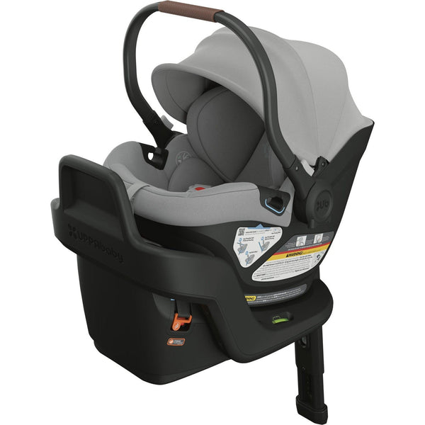 UPPAbaby Aria Lightweight Infant Car Seat - Anthony (Light Grey - Chestnut Leather)