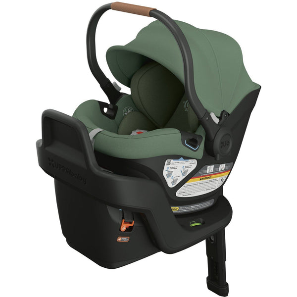 UPPAbaby Aria Lightweight Infant Car Seat Gwen Green Saddle Leath Green Bean Baby Boutique