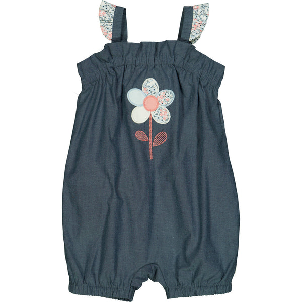 Chambray Beach Body Romper - Petit Flower