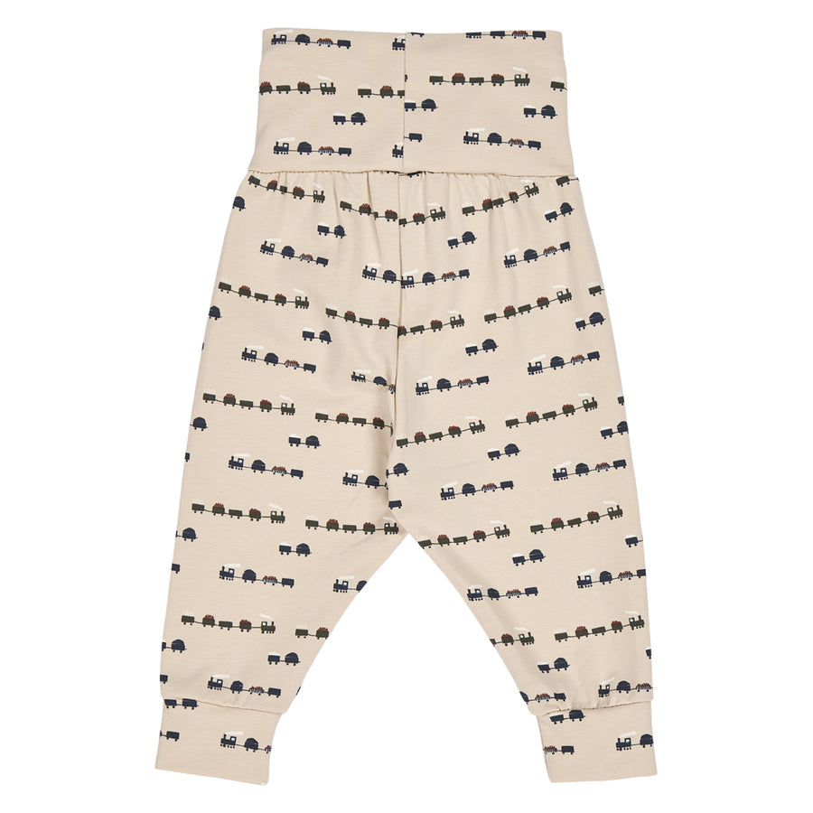 Train Printed Baby Pants
