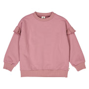 Cozy Me Frill Sweatshirt - Nostalgia Rose