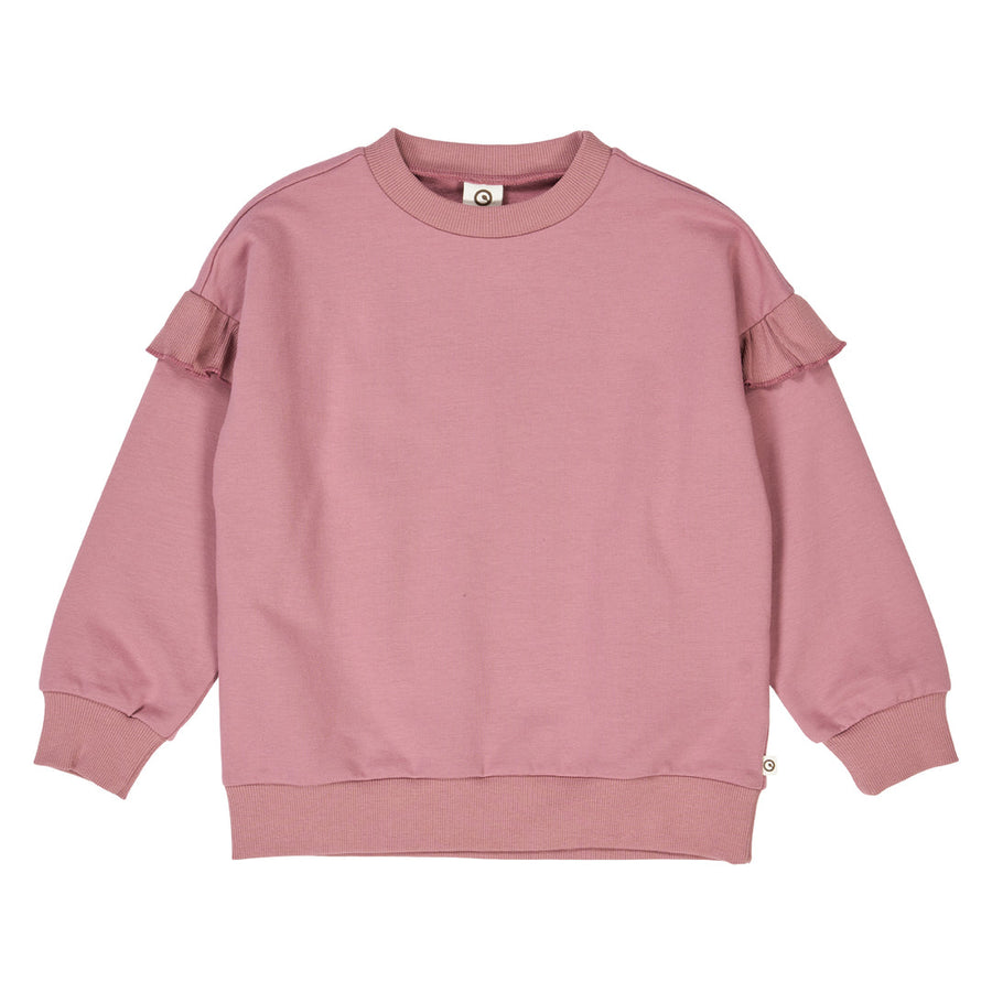 Cozy Me Frill Sweatshirt - Nostalgia Rose