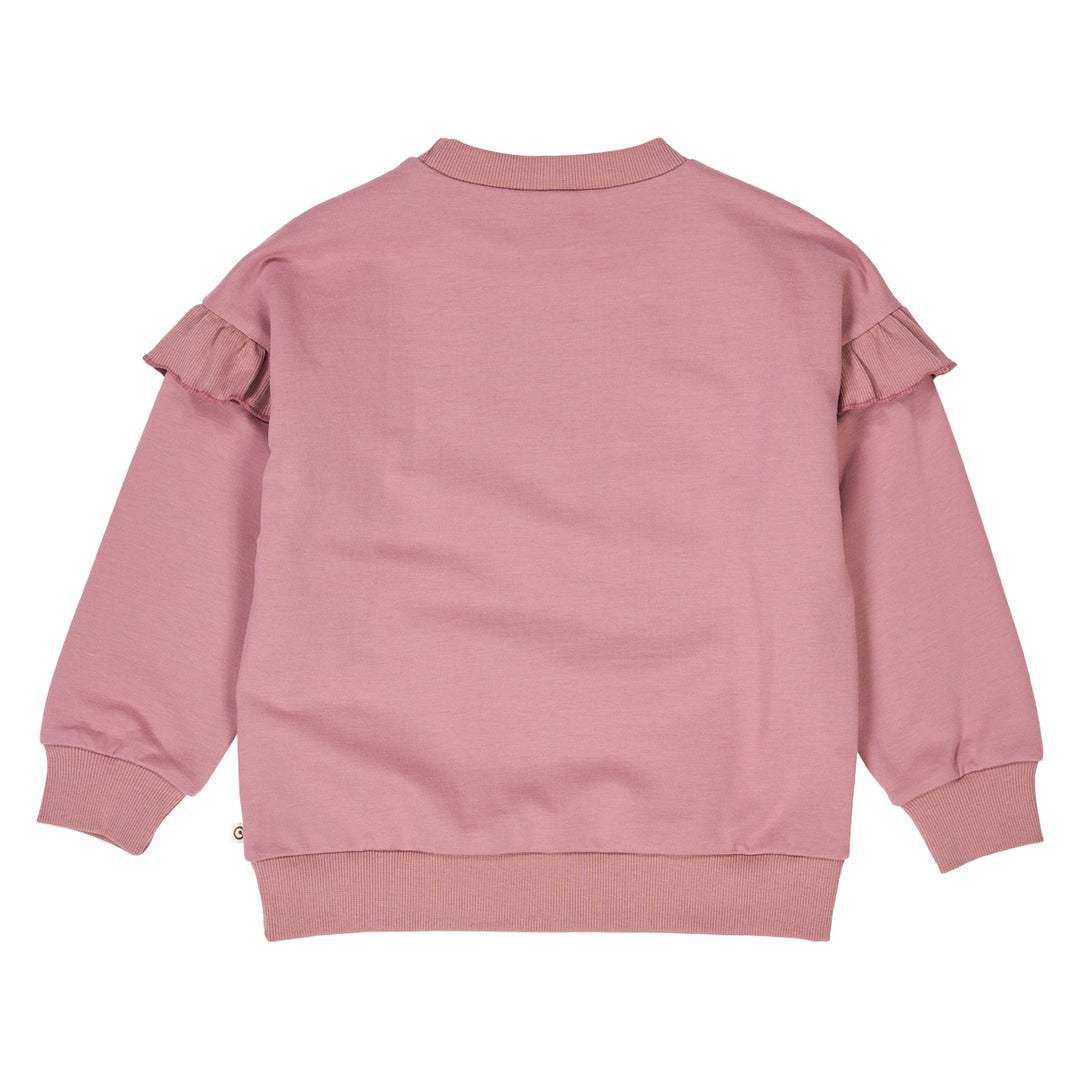 Cozy Me Frill Sweatshirt - Nostalgia Rose
