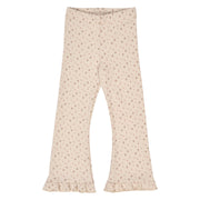 Aster Rib Floral Flared Pants