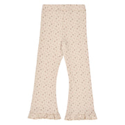Aster Rib Floral Flared Pants