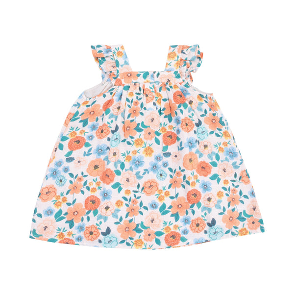 Sundress and Diaper Cover - Flower Cart