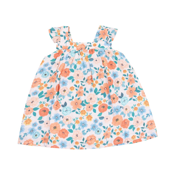 Sundress and Diaper Cover - Flower Cart