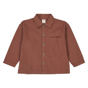 Twill Long Sleeve Button Up Shirt - Root