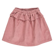 Corduroy Frill Skirt - Nostalgia Rose