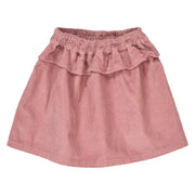 Corduroy Frill Skirt - Nostalgia Rose