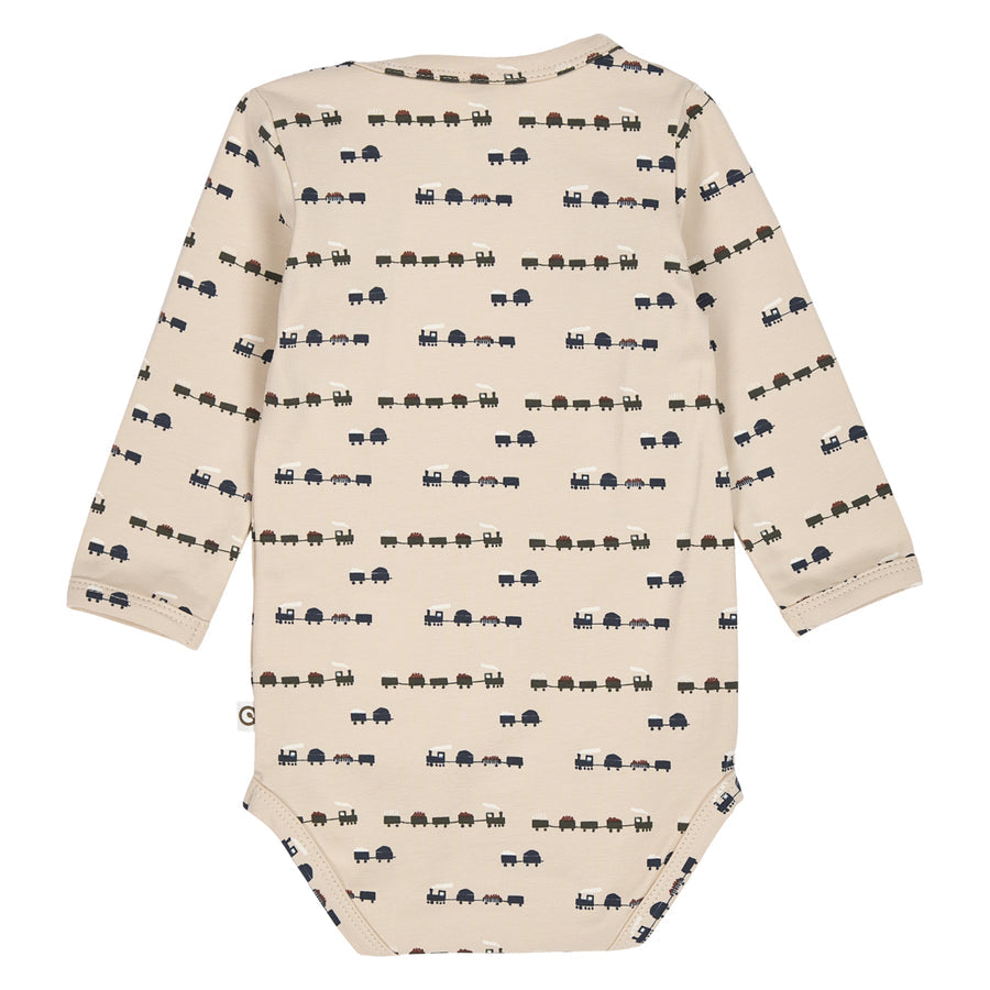 Train Printed Bodysuit & Pant Set
