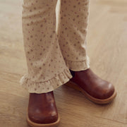 Aster Rib Floral Flared Pants