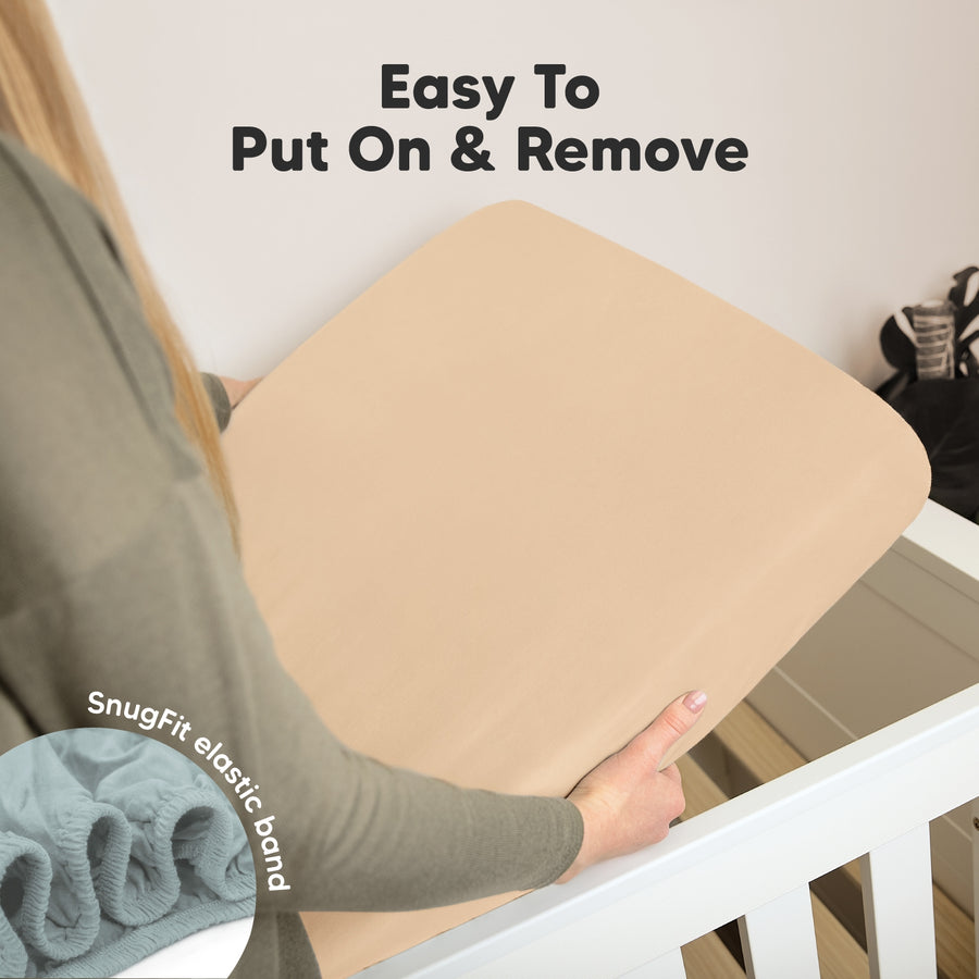 2 Pack Isla Fitted Crib Sheet - Toasty