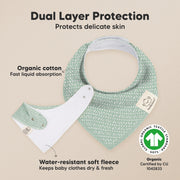 Organic Cotton Bandana Bibs - Nordic