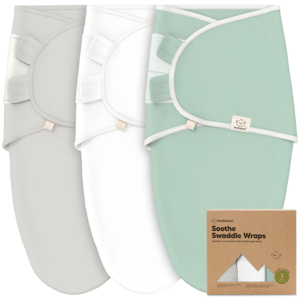 SOOTHE Swaddle Wraps - 3-Pack (Sage)