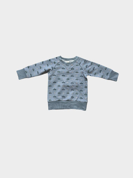 Raglan Sweatshirt - Retro Cars