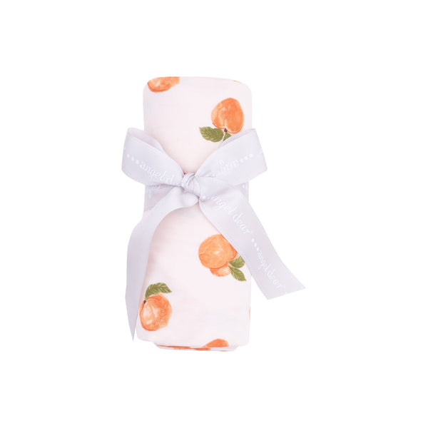 Bamboo Swaddle Blanket - Watercolor Peaches