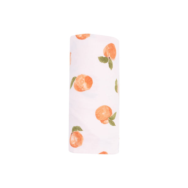 Bamboo Swaddle Blanket - Watercolor Peaches