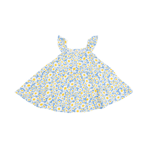 Twirly Sundress and Diaper Cover - Shasta Daisy