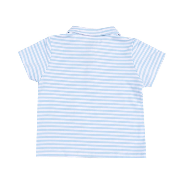 Polo Shirt and Muslin Short Set - Golf Applique