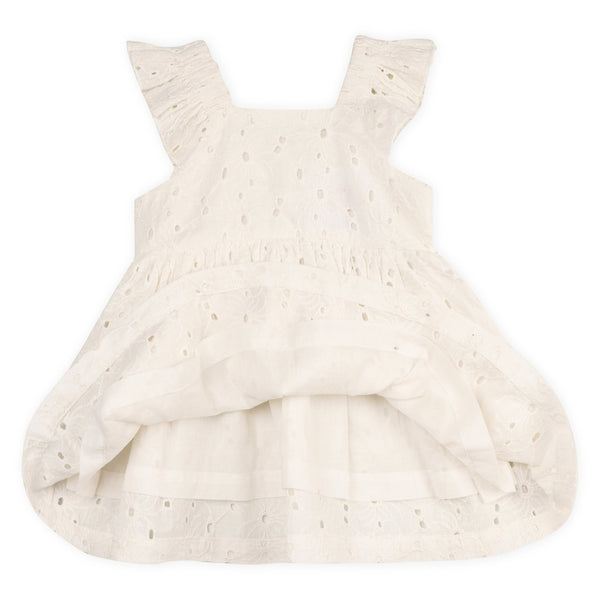Lily Schiffli Floral Baby Girl Dress and Bloomers