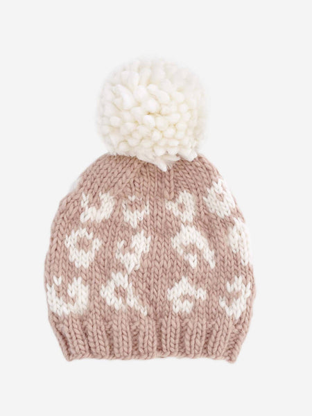 Cheetah Hat - Blush/Cream