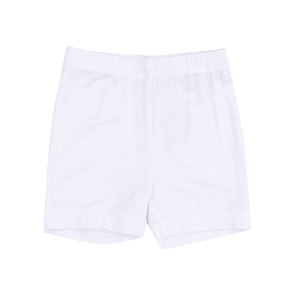 Bike Short - Solid White