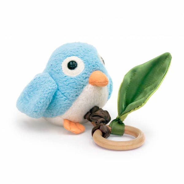 Organic Musical Plush Birdie - Blue