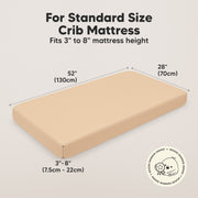 2 Pack Isla Fitted Crib Sheet - Toasty