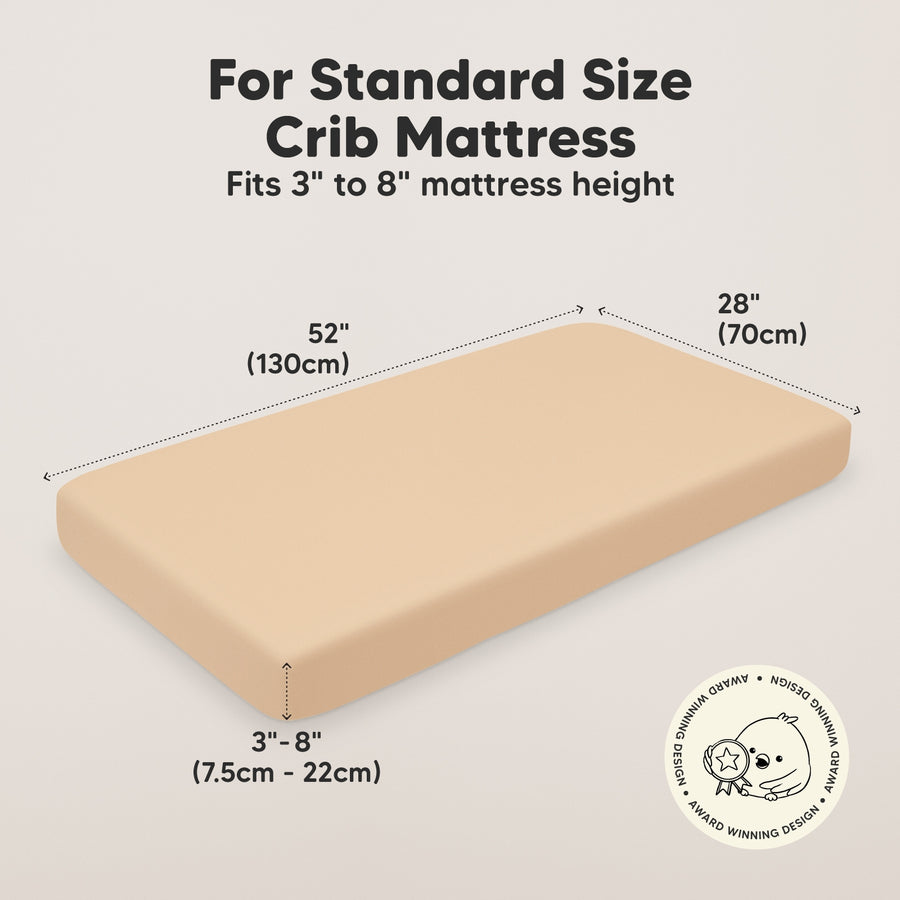 2 Pack Isla Fitted Crib Sheet - Toasty
