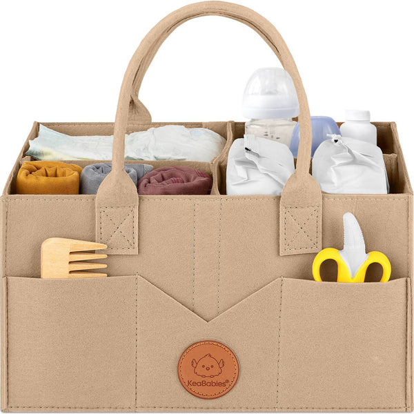 Diaper Caddy Organizer - Taupe