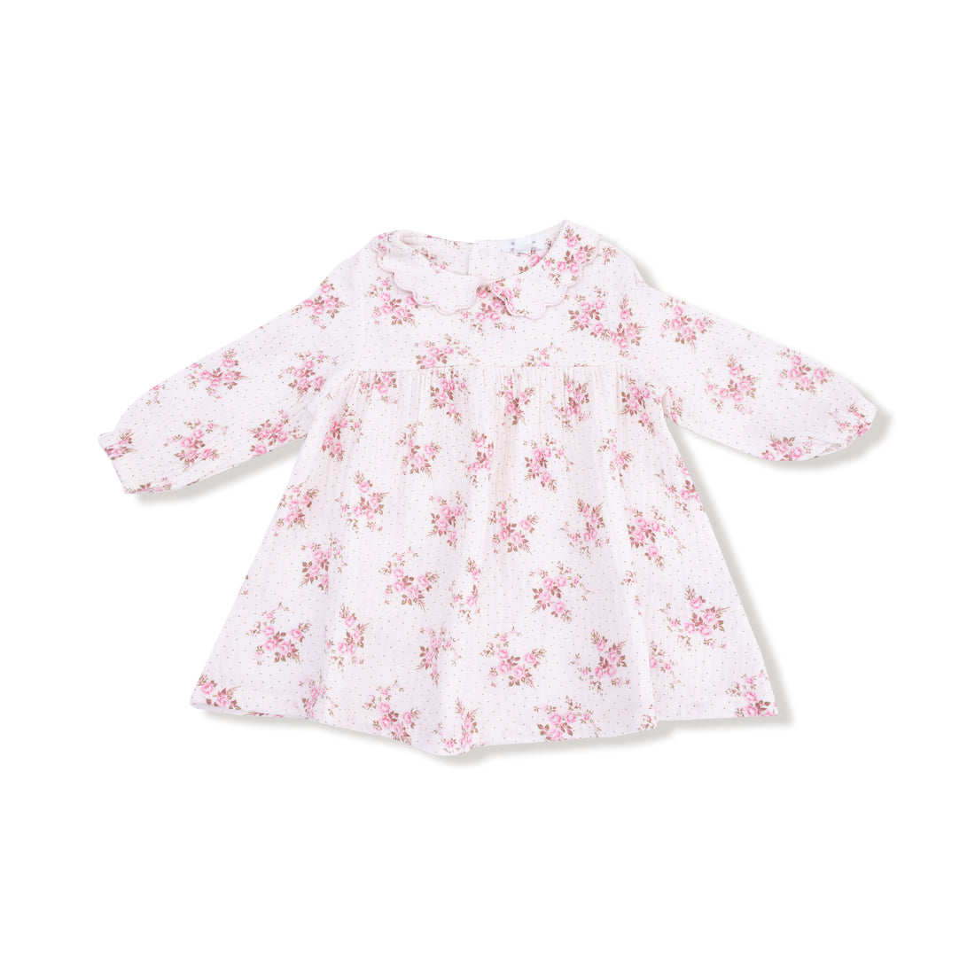 Long Sleeve Petal Collar Dress and Legging - Belle Rosette Dot