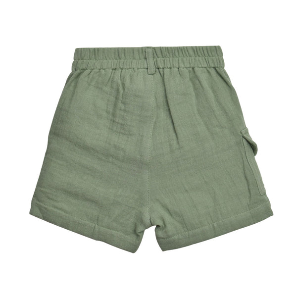 Crinkle Board Shorts - Basil