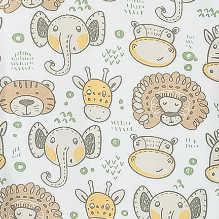 Henley Romper - Congo Creatures