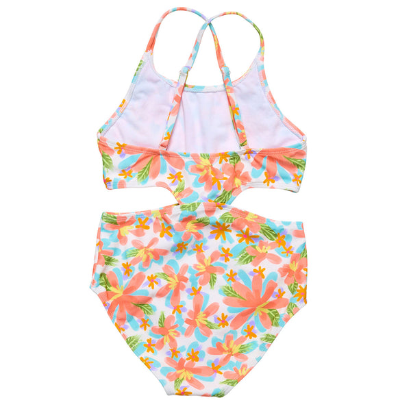 Hawaiian Luau Cut Out Swimsuit