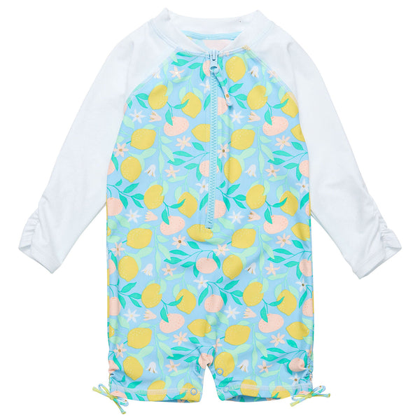 Lemon Drops Long Sleeve Sun Suit