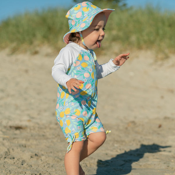 Lemon Drops Long Sleeve Sun Suit