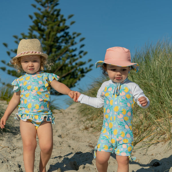 Lemon Drops Long Sleeve Sun Suit