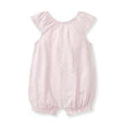Brave Bandana Organic Baby Girl Romper - Sweet Lavender