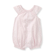 Brave Bandana Organic Baby Girl Romper - Sweet Lavender