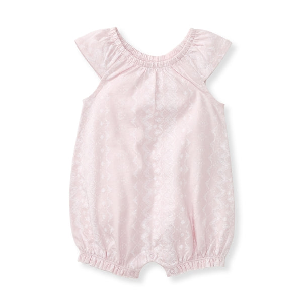 Brave Bandana Organic Baby Girl Romper - Sweet Lavender