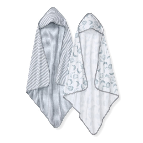 Organic Hooded 2 Pack Towels - Hello Moon