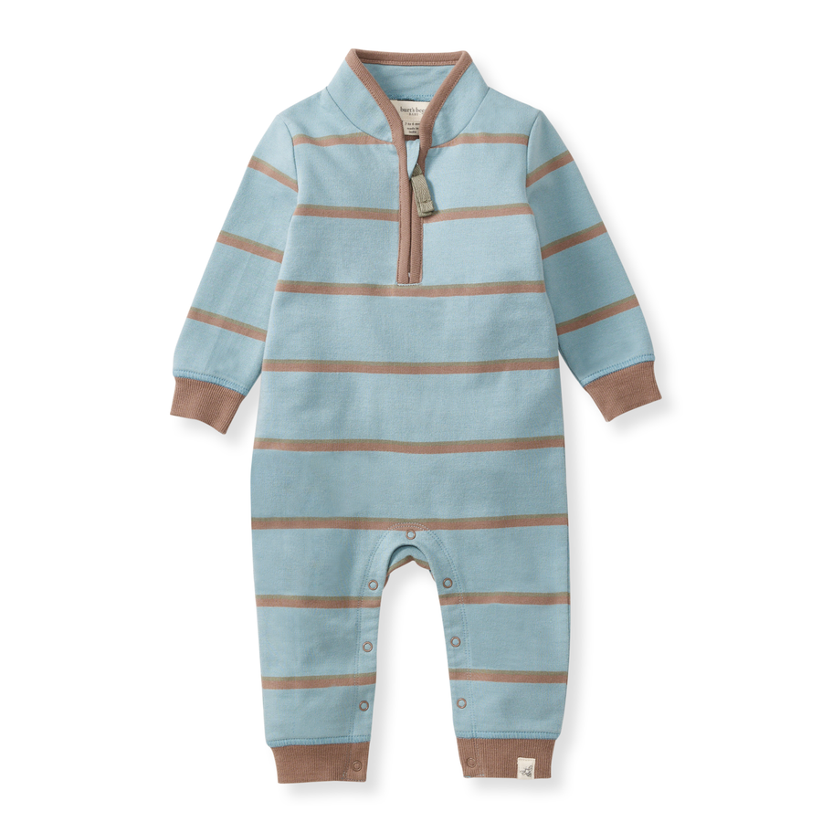 Holland Stripe Jumpsuit - Mountain Blue