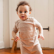 Chunky Slub Jumpsuit - Soft Mocha