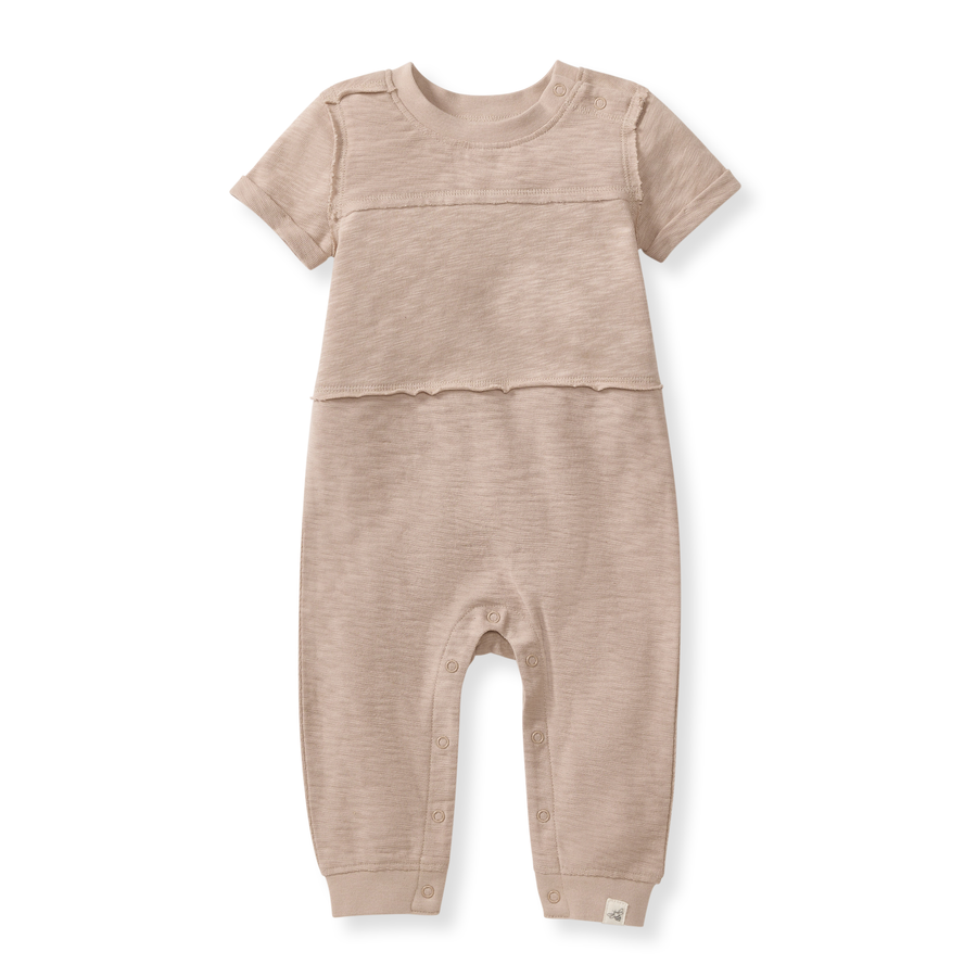 Chunky Slub Jumpsuit - Soft Mocha