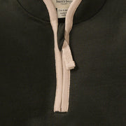 Organic Quarter Zip Baby Boy Jumpsuit - Shadow