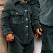 Knit Corduroy Baby Boy Jumpsuit